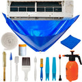 Piemow Mini Split Cleaning Kit - 14 Pcs Air Conditioner Cleaning Accessories, AC Flush Kit Includes 2L High Pressure Sprayer, Split Clean Bag, Drain Hose, Brush and More