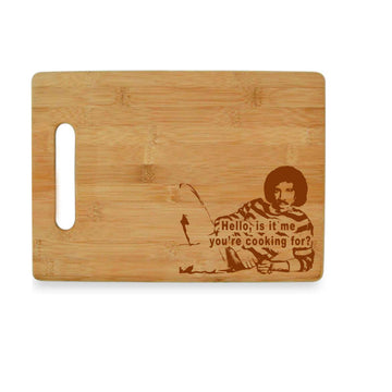 Hello Is It Me You're Cooking For? Lionel Bamboo Cutting Board - Funny Kitchen Gift