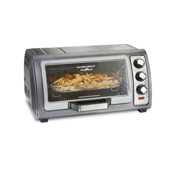Hamilton Beach Easy Reach 6 Slice Countertop Air Fryer Toaster Oven Combo
