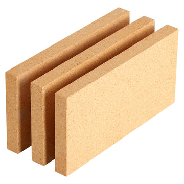 3 Pack High Temp Firebricks 3000°F, Insulating Fire Bricks, 9"x4.5"x0.8" | Fireclay, low heat loss, Heavy-duty refractory brick, for pizza oven/forge/stove/fireplace/kiln/Wood Stove, cut-to-size