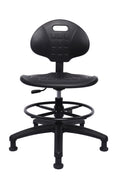 Take Ur Seat® Polyurethane Drafting Lab Stool Chair, 18" Adjustable Footring, 8" Adjustable Height, 450 Lbs Seat Capacity, Heavy Duty, Shipped