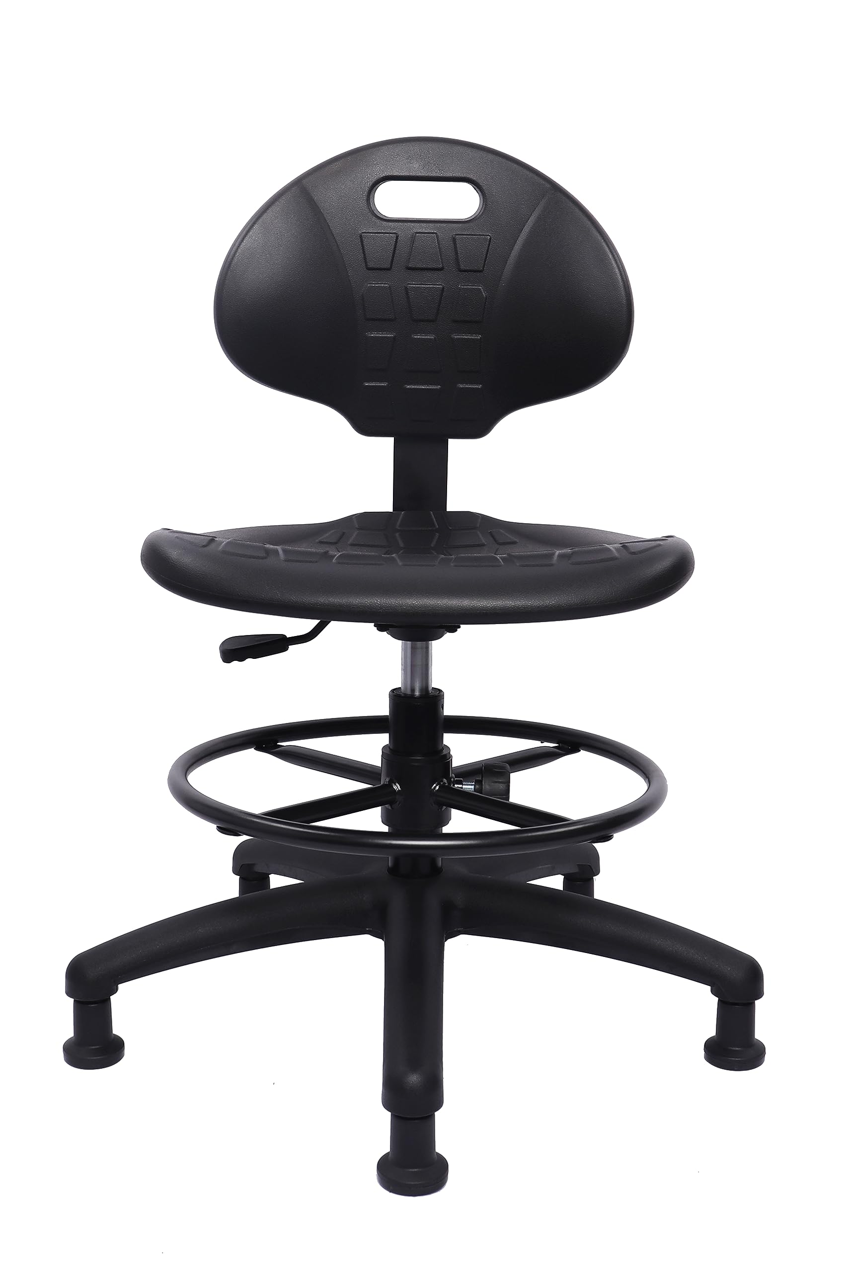 Take Ur Seat® Polyurethane Drafting Lab Stool Chair, 18" Adjustable Footring, 8" Adjustable Height, 450 Lbs Seat Capacity, Heavy Duty, Shipped