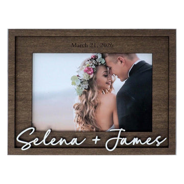 Personalized Wooden Wedding Picture Frame