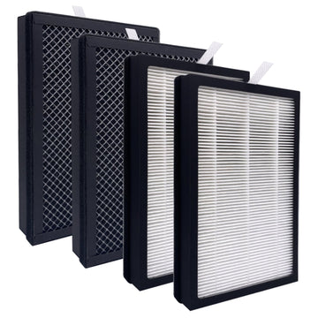 CAP-500FPK Air Purifier Replacement Filters: 4 Pack True HEPA Filters Compatible with Cuisinart CAP-500 Purxium Air Purifier