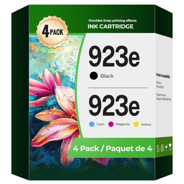 923e 923XL Ink Cartridges for OfficeJet Pro 8130e 8125e 8120e 8135e Printer Ink Compatible with HP 923 XL hp923 Ink Cartridge Combo Pack for OfficeJet Pro 8135e 8135 8125e 8120e 8120 8139e 8130 8122e