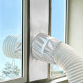 39" portable AC window vent kit,window seal kit silver-coated 100% blackout sealed for portable air conditioner dryer–oxford fabric,waterproof, non-breathable,stops hot backflow, easy to install