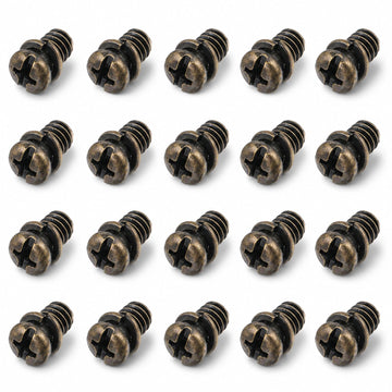 20PCS Ceiling Fan Blade Screw 1/4"-20x3/8 Carbon Steel Pan | Ceiling Fan Replacement Parts, Replacement Fasteners Machine Screwsbolts for Lighting Ceiling Fan, Copper