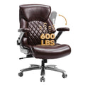 Zsqn 600 Lbs Big and Tall Office Chair, Plus Size Desk Chair with 6d Adjustable Flip Arms, Wide Comfortable Computer Chair with Adjustable