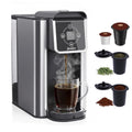 Jesslyn 3-in-1 Single Serve Coffee Maker, Compatible with K-Cup Pods, Ground Coffee & Loose Leaf Tea, Coffee Machine with 50oz Removable Water Reservoir, 6-10oz Brew Sizes, Fast Brewing(Black)