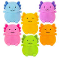 Set of All 6 Colors Axolotl Puffer Air- Filled Squeeze Stress Balls - Walking Fish - Sensory, Stress, Fidget Toy Axolotyl Lover (Set of All 6 Colors)
