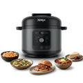 Ninja HyperHeat 9-in-1 Electric Pressure Cooker | 6.5 Qt Multi Cooker with Sear/Sauté, Slow Cooker, Rice Cooker, Sous Vide | 1200W | Fast Cooking, PFAS-Free Pot | Dark Gray | PC201GY