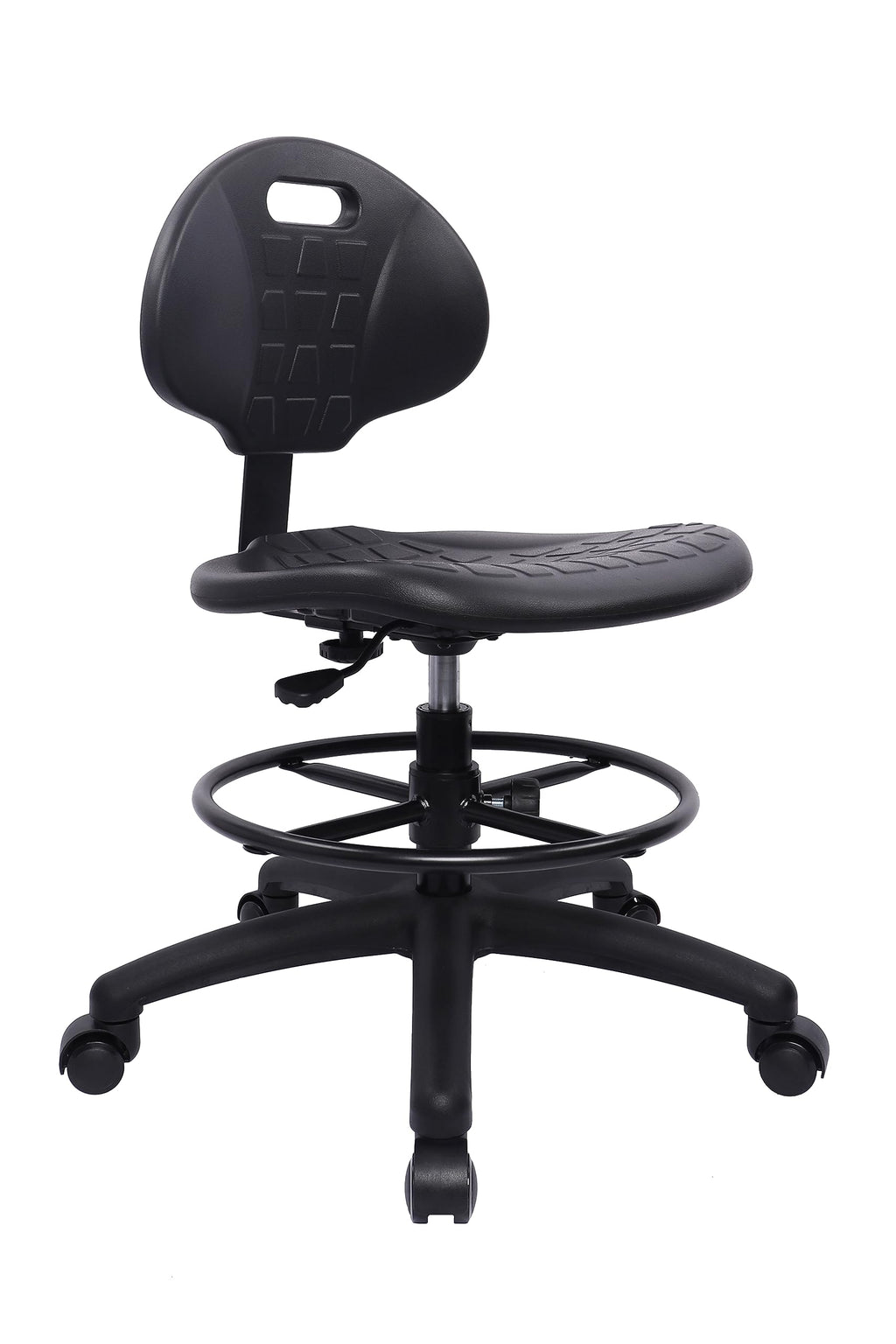 Take Ur Seat® Polyurethane Drafting Lab Stool Chair, 18" Adjustable Footring, 8" Adjustable Height, 450 Lbs Seat Capacity, Heavy Duty, Shipped