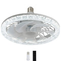 Ceiling Fan with Light for Bedroom 12 Inch, E26 Screw in Socket Fan with Remote Control, Dimmable LED Light 3000K-6500K, 4 Speed Small Flush Mount Ceiling Fan for Kitchen, Closet, Living Room