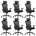 Noblewell Ergonomic Office Chair with Padded Lumbar Support, 2d Headrest, Adjustable Armrests, Upgraded Contoured Seat Cushion, 130° Rocking