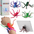 Octopus Fidget Toy with Suction Cups – Silicone Stress Relief and Sensory Play Desk Toy, Bendable Tentacles for Creative Poses, Portable Gift for Kids, Teens and Adults (1 Pc-Rainbow)