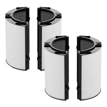 Leemone True HEPA+Carbon Filter 2-Pack Replacement for Dyson HP1 PH01 PH02 PH03 HP06 TP06 HP07 TP07 HP09 TP09 HP10 TP10 360° Combi Glass Purifying Fans, 2-in-1 Replacement Filters, 2 Pack