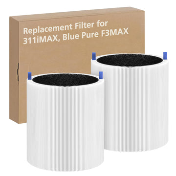 2 Pack 311i Max Replacement Filter, Compatible with Blue Pure 311i Max Air Purifier,Ture HEPA Filter Compare to Blue Pure F3-MAX (NOT for 311i+ Max)