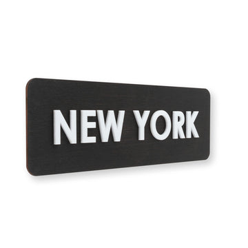 Bsign World Clock Signs with Personalized Time Zones, Custom Plates for Wall with Multiple Timezone