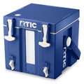 RTIC Halftime Water Cooler 3 Gallon Portable Carrier Container, Drink Beverage Dispenser, Stackable with 2 Taps, Bottleless, BPA-Free, for Sports, Camping, BBQ, Parties, Picnic, Cobalt & White