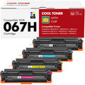 067H 067 Toner Cartridge Set MF654CDW MF656CDW Compatible for Canon 067 067H Color ImageCLASS MF650C LBP632CDW MF655CDW MF653CDW LBP633CDW LBP630C MF652Cdw MF651Cw Printer 4 Pack High Yield Ink