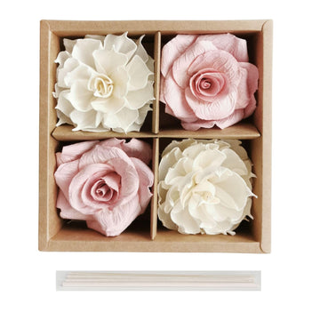 Romantic Sola - Mulberry Paper Flower Diffuser Cotton Wick by Plawanature