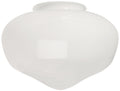 Ellington K068 White School House Shaped Fan Glass, Neck, 4"
