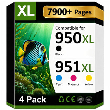 950XL 950 951 Officejet Pro 8610 Ink Cartridges Replacement for HP ink 950 | 950XL 951XL Compatible with HP OfficeJet Pro 8600 8620 8630 8640 8660 8625 8100 251dw 276dw 271dw Black Cyan Magenta Yellow