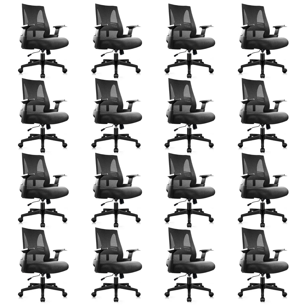 Clatina 500lbs Big and Tall Office Chair Heavy Duty Mesh Ergonomic Computer Chairs with Adjustable Lumbar Support and Wide Comfy Seat for Home