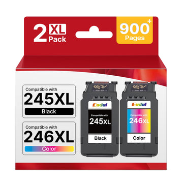 245XL Ink Cartridge Replacement for Canon 245XL 246XL Combo Pack High Capacity for Canon Ink 245 and 246, Work with Pixma MX490 MX492 MG2522 TR4520 MG3022 MG2520 TS3100 TS3122 TS3300 (Black,Color)