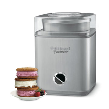 Cuisinart Ice Cream Maker Machine, Fully Automatic, Stainless Steel, 2 qt