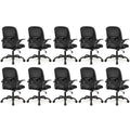 Primy 10-pack Office Chair Ergonomic Desk Chair with Flip Up Armrests Swivel Breathable Desk Mesh Computer Chair with Adjustable Lumbar Support