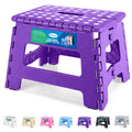Dyforce Kids Step Stool 9 Inch, 300lbs Folding Step Stool for Toddler, 9inch, Purple