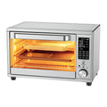 OLIXIS Toaster Oven Countertop, 29.6QT Air Fryer Toaster Oven Combo, 12-in-1 with Smart Probe, Broil, Bake, Toast & Specialized Presets, Temp Up to 450°F, 6 Accessories Included, Stainless Steel