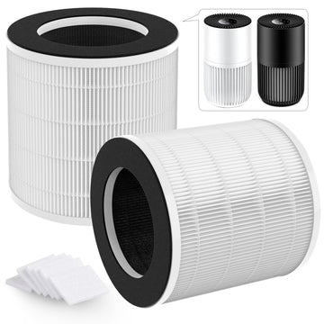 2-Pack H7126 Replacement Filter Compatible with GoveeLife H7126 Mini Air Purifier, 3-in-1 High-Efficiency Filtration System, with Aromatherapy Tablets