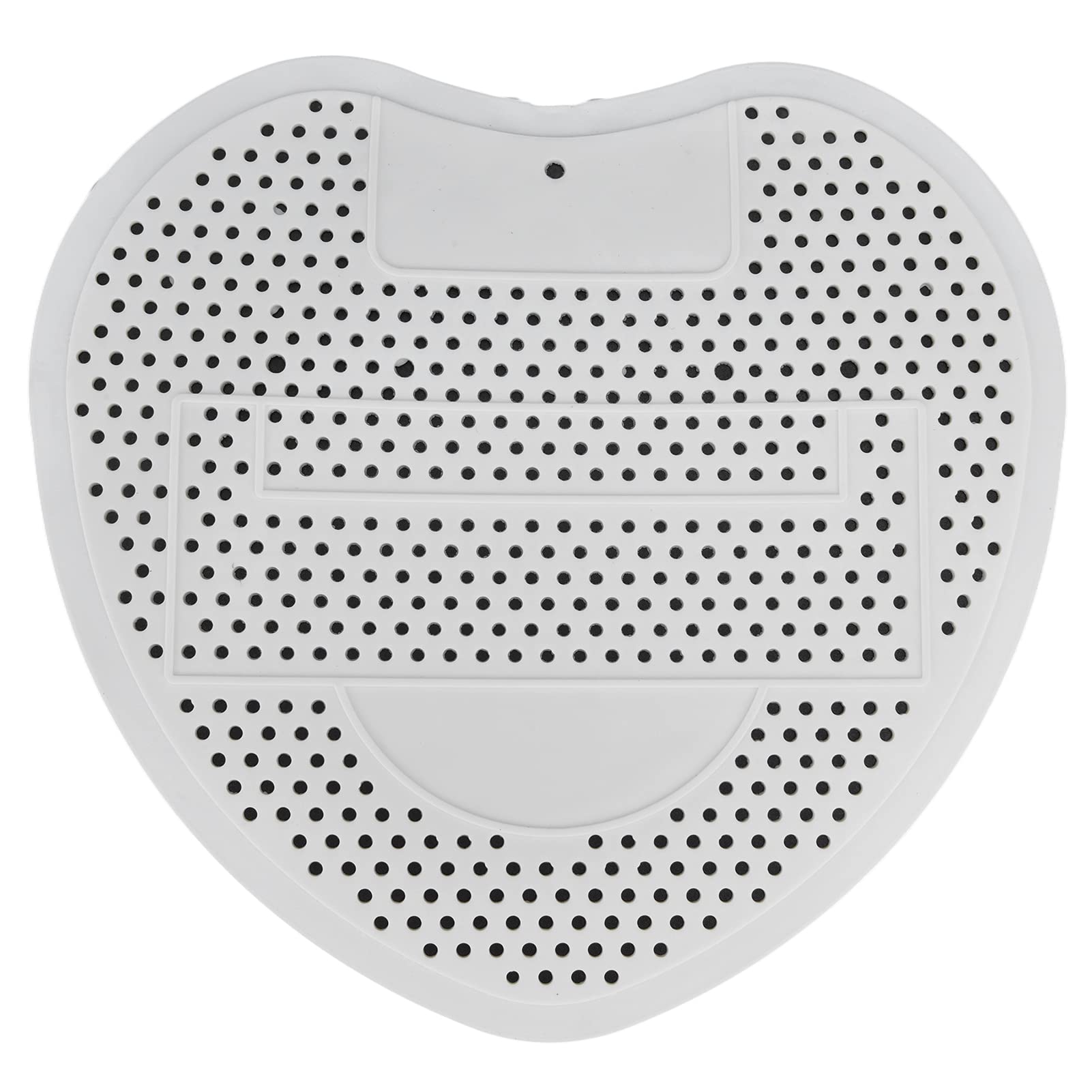 Hyuduo Urinal Screen Anti-Blocking-Splashproof Deodorizer White Plastic 7.5x6.7x0.2 Inch for Bathroom Office Restaurant