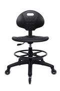 Take Ur Seat® Polyurethane Drafting Lab Stool Chair, 18" Adjustable Footring, 8" Adjustable Height, 450 Lbs Seat Capacity, Heavy Duty, Shipped