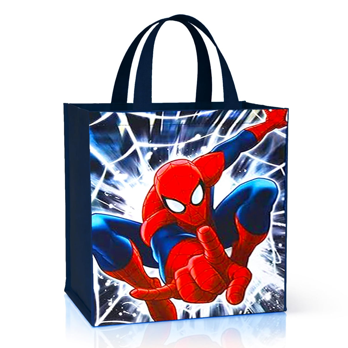Spiderman Tote Bag - Double Sided Spider-Man Tote Bag | Spiderman Reusable Bag for Groceries