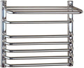 Bathroom Wall Heater Electric Towel Warmer and Drying Rack Wall Mounted, Plug in/Hardwired Heated Towel Rack Stainless Steel 23.62 X 19.68 X 7.68 Inch,Plug in Interes,