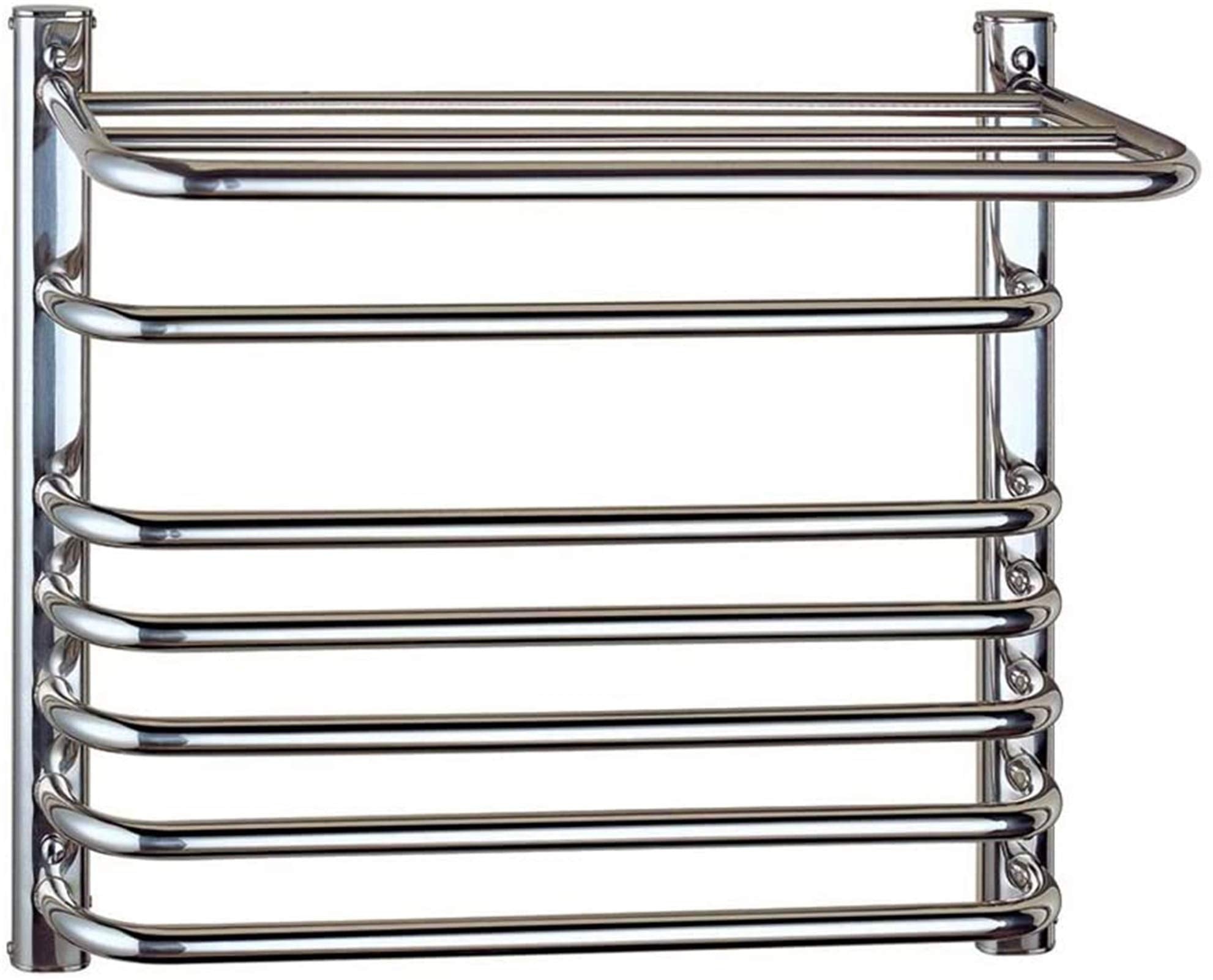 Bathroom Wall Heater Electric Towel Warmer and Drying Rack Wall Mounted, Plug in/Hardwired Heated Towel Rack Stainless Steel 23.62 X 19.68 X 7.68 Inch,Plug in Interes,