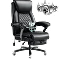 Indulgear 600lbs Large Heavy Duty Office Chair with Foot Rest,reclining Big and Tall Office Chair with Pocket Spring Cushion, Comfy High Back