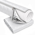TECXERLLON Portable Air Conditioner Hose Cover Wrap with Zipper, Insulated AC Exhaust Hose Sleeve, Silver-Coated Interior Helps Block Heat, Easy to Install, Fits 5.9" Exhaust Hoses, Light Gray