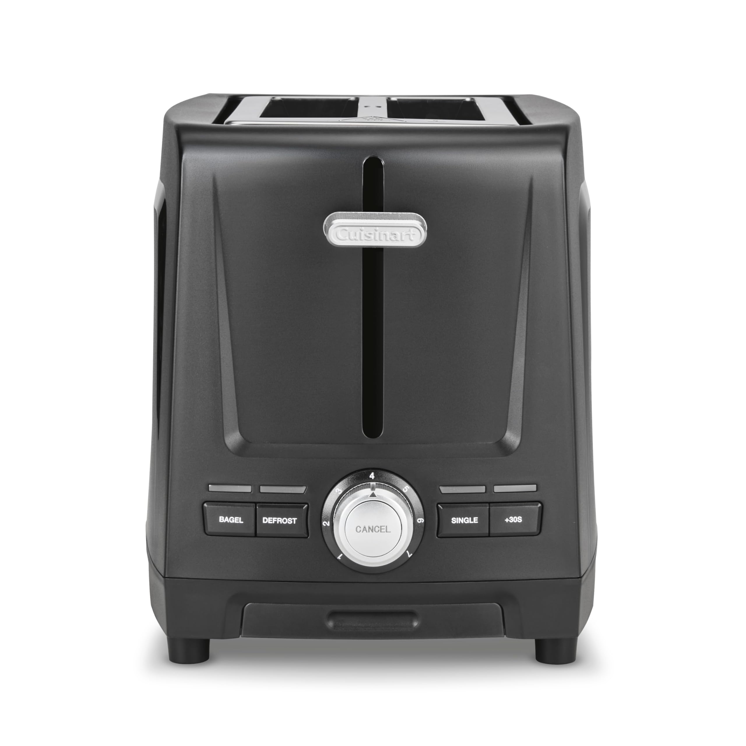 Cuisinart Core Collection 2-Slice Toaster | Extra-Long Slots for Artisan Bread, Bagel | High-Lift Quickview™ | Single Slice & Defrost Function | +30sec Toast Boost | Removable Crumb Tray, Black