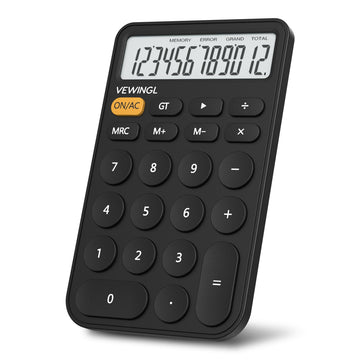 VEWINGL Standard Calculator, 12 Digit Large Display Desktop Calculator with Big Buttons for Office, School, Home & Business