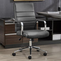 Office Desk Chair Leather, Conference Room Chairs with Wheels, Modern Executive Office Chairs Adjustable Height, Ergonomic Swivel Rolling