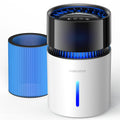 Mist-Free Evaporative Humidifier for Bedroom, Top Fill Humidifier Work with Tap Water, Touch Control,USB Powered, Sleep Mode, Night Light,1–8H Timer, Easy-Clean Design for Home Office-3L