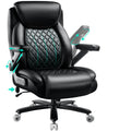 Indulgear Large Heavy Duty Office Chair with 5d Flip Arms,comfy Big and Tall Executive Office Desk Chair with Pocket Spring Cushion,high Back