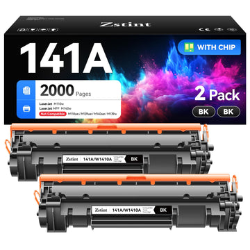 141A Toner Cartridge 2-Black Replacement for HP 141A W1410A 141X W1410X Toner Compatible for HP Laserjet Pro M110w MFP M140w Printer Ink M110we M140we M139we M139 Laser All-in-One with chip High Yield