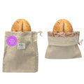 Bee’s Wrap Beeswax Bread Bag - 2 Bakery Lane Reusable Beeswax-Lined Bread Storage Bags - Breathable & Sustainable Homemade Bread Saver - Plastic Free Eco-Friendly Alternative