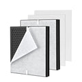 2Pack PR1 Air Filter Replacement Compatible with MOOKA PR1 Air Purifier for Home Large Room up to 2200sq.ft, Includes 4pcs Washable air Filters, Traps Pet Hair Dust Dander