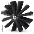 6 Inch Dryer Vent Cleaner Brush Head, Duct Cleaning Brush with 3/8” Hex Shaft Drill Attachment for Dryer Vent Cleaning, Fireplace, Chimney Washing, Compatible with Standard M8 Flexible Rods